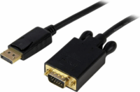 Startech DP2VGAMM6B DisplayPort - VGA (Apa-Apa) Adapterkábel 1.8m Fekete