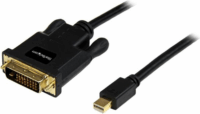 Startech MDP2DVIMM3B mini DisplayPort - DVI (Apa-Apa) Adapterkábel 0.9m Fekete
