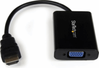 Startech HDMI - VGA (Apa-Anya) Adapterkábel 0.25m - Fekete