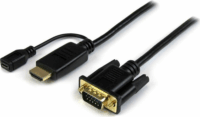 Startech HD2VGAMM10 HDMI - VGA (Apa-Apa) Adapterkábel 3m Fekete