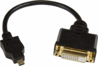 Startech HDDDVIMF8IN micro HDMI - DVI-D (Apa - Anya) Adapterkábel 0.2m Fekete