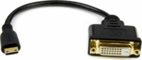 Startech HDCDVIMF8IN mini HDMI - DVI-D (Apa - Anya) Adapterkábel 0.2m Fekete