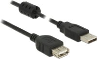 Delock 84885 USB 2.0 A apa - USB 2.0 anya kábel 2m - Fekete