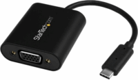 Startech USB-C apa - VGA anya adapter - Fekete