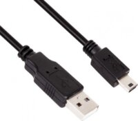 VCOM CU-215 USB 2.0 - Mini-USB adat- és töltőkábel 1.8m - Fekete
