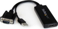 Startech VGA2HDU aktív VGA - HDMI+audio Adapter Fekete