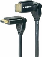 Goobay 31890 Prémium Forgatható HDMI-HDMI (Apa-Apa) Kábel 5m - Fekete