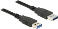 Delock 85064 USB 3.0 Type-A - USB 3.0 Type-A (apa - apa) kábel 5m - Fekete