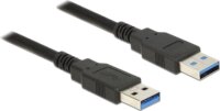 Delock 85062 USB 3.0 Type-A - USB 3.0 Type-A (apa - apa) kábel 2m - Fekete