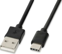 iBox IKUMTC USB 2.0 Type-C adat- és töltőkábel 1m - Fekete