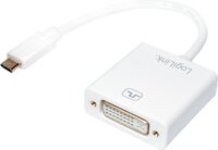 LogiLink USB-C 3.1 apa - DVI anya adapter - Fehér
