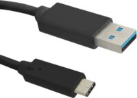 Qoltec 50492 USB 3.0 A-C összekötő kábel 1.5m - Fekete