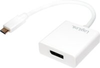 LogiLink UA0246A USB Type-C 3.1 - DisplayPort (Apa-Anya) Adapterkábel Fehér