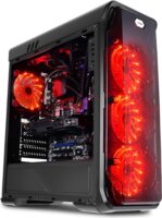 LC-Power Gaming 988B Red Typhoon Window Számítógépház - Fekete