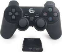 Gembird JPD-WDV-01 Vezetéknélküli Dual Vibration Gamepad Fekete