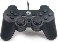 Gembird JPD-UDV-01 Dual Vibration Gamepad - Fekete