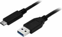 Startech USB315AC1M USB A - USB C (apa - apa) kábel 1m - Fekete