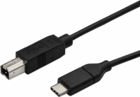 Startech USB2CB3M USB-C apa - USB-B apa 2.0 Nyomtató kábel - Fekete (3,)