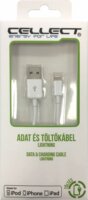 Cellect iPhone Lightning USB adat- és töltőkábel 1m Fehér