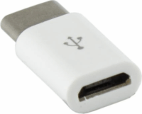 Sbox AD.USB-C W USB 2.0 anya - Type-C apa adapter - Fehér