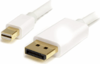 Startech MDP2DPMM1MW Displayort - Mini DisplayPort (apa - apa) kábel 1m - Fehér
