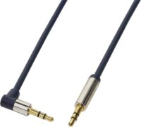 Logilink CA11075 3.5 mm Jack (apa - apa 90°) kábel 0.75m - Kék