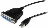 Startech ICUSB1284D25 USB 2.0 A apa - DB25 anya kábel 1.9m - Fekete