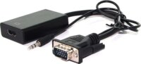 Value VGA apa - HDMI anya + audio Adapter 0.15m Fekete (VGA to HDMI)