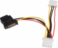 Startech LP4SATAFM2L SATA apa - 3x LP4 anya kábel 0.15m