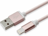 Sbox USB-iPhone 7 Lightning iPhone töltőkábel 1.5m - Rozé-arany