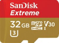 Sandisk Extreme 32GB microSDHC UHS-I memóriakártya + Adapter