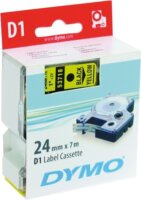 DYMO címke LM D1 alap 24mm fekete betű / sárga alap