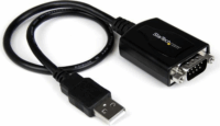 Startech DB-9 - USB-A (apa - apa) kábel 0.3m - Fekete