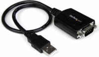 Startech DB-9 - USB-A (apa -apa) kábel 0.3m - Fekete