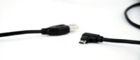 Gembird USB-A apa - MicroUSB-B 90° apa 2.0 Adat és töltő kábel - Fekete (1.8m)