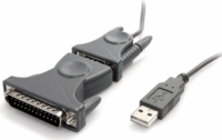 Startech ICUSB232DB25 USB-A - DB-9 + DB-25 (apa - apa) kábel 0.9m - Fekete