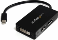 Startech MDP2DPDVHD mini DisplayPort apa - DisplayPort + DVI-I + HDMI anya kábel 1.5m - Fekete