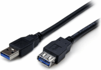 Startech USB3SEXT1MBK USB-A 3.0 (apa - anya) kábel 1m - Fekete
