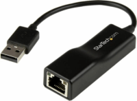 Startech USB2100 USB-A 2.0 apa - RJ45 anya adapter - Fekete