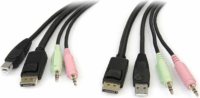 Startech DP4N1USB6 4-port 1.8m KVM Switch kábel