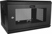 Startech RK616WALM Fali rack szekrény 6U 600X371mm - Fekete