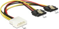 Delock 85237 4 tűs Molex - 2x SATA tápkábel 0.2m