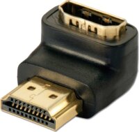 Lindy 41085 HDMI (apa - anya) 90° adapter - Fekete