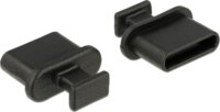 Delock 64013 Porvédő USB-C - Fekete (10db/csomag)
