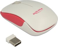 Delock 12495 Wireless optikai egér - Fehér