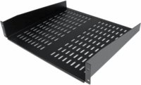 Startech CABSHELFV 16" 2U Perforált rack polc - Fekete