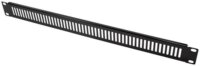 LogiLink PN111B 19" Perforált takaró panel 1U - Fekete