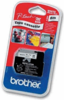 Brother MK-221BZ P-Touch 9mm x 8 méter Feliratozógép szalag - Fehér alapon fekete