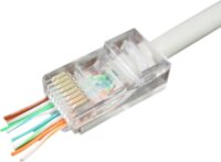 Gembird RJ45 UTP Cat5e csatlakozó Átlátszó 50db