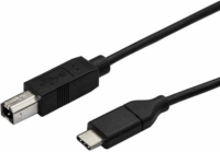 Startech USB2CB50CM USB-C - USB- B (apa - apa) kábel 0.5m - Fekete